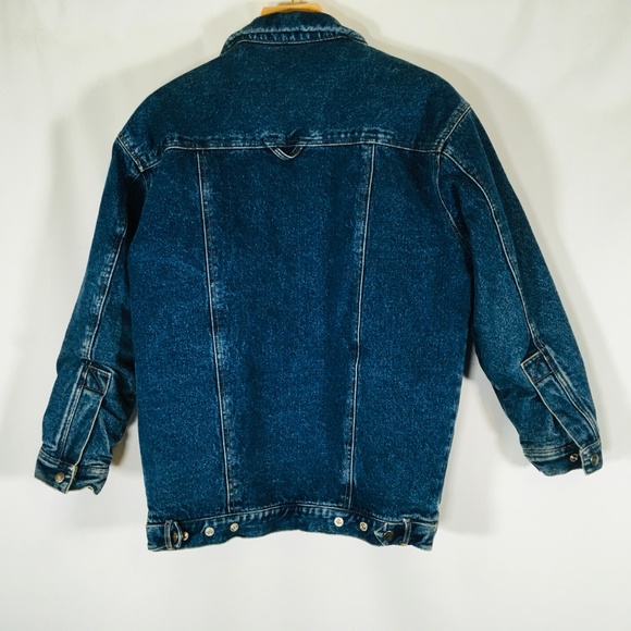 VTG Calvin Klein Men's Denim Jacket-Polka dot S - Picture 7 of 8